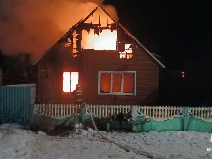 В брянском селе Норино сгорел жилой дом