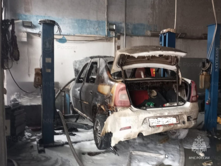 В Брянске два человека пострадали при пожаре в автомобиле