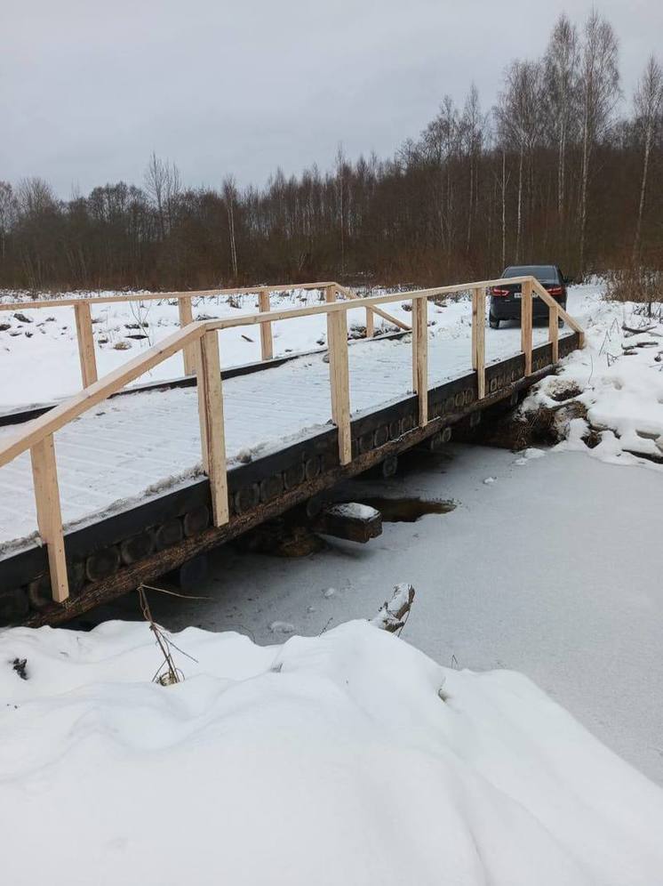 В деревне под Бежецком нашли небезопасный мост