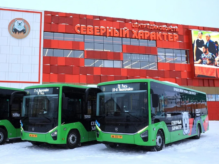 Три автобуса с «Северным характером» пополнили автопарк Губкинского