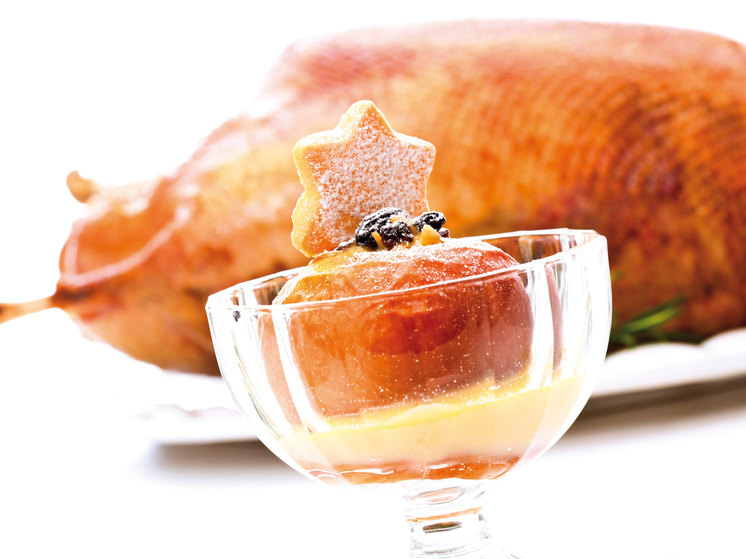 Запечённый гусь и пудинг из картофеля — фавориты рождественского стола