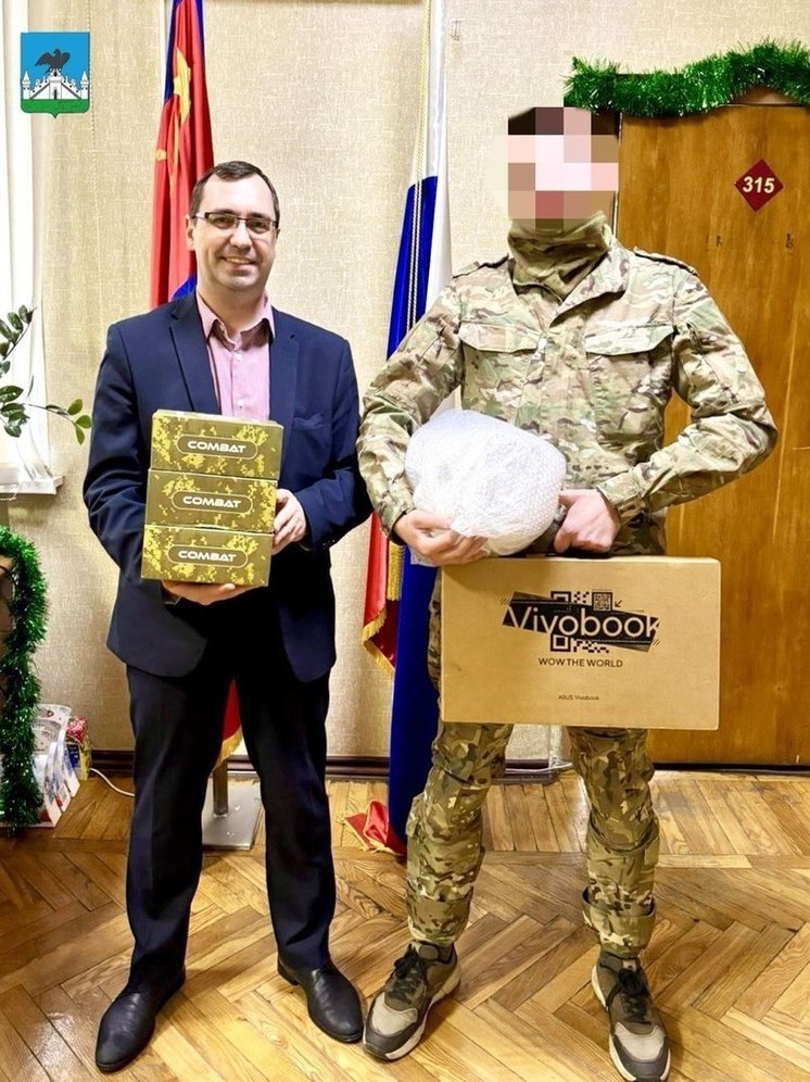 Администрация Орла поздравила с Новым годом зенитчиков-участников СВО