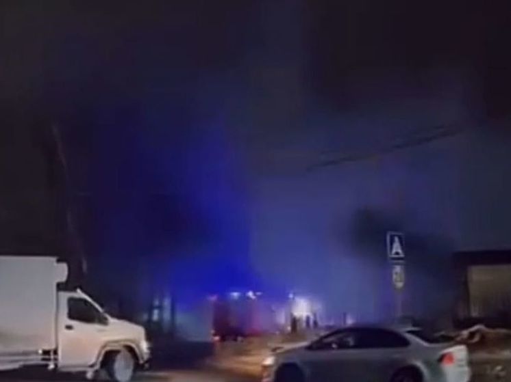 В Долгопрудном вспыхнул пожар на территории кладбища