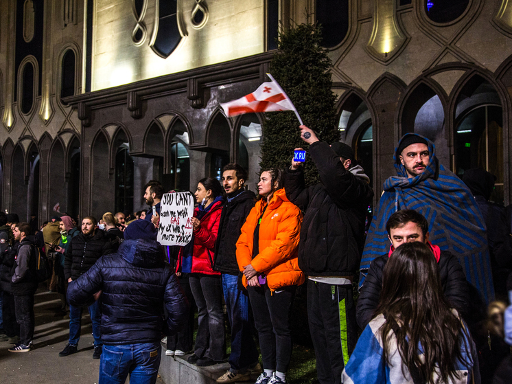 Митинг протеста в Тбилиси в день инаугурации президента Грузии окончился тихо