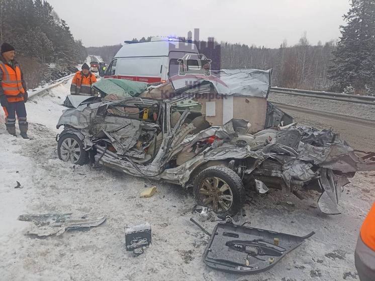 Два человека погибли в результате массового ДТП на трассе Красноярск - Ачинск