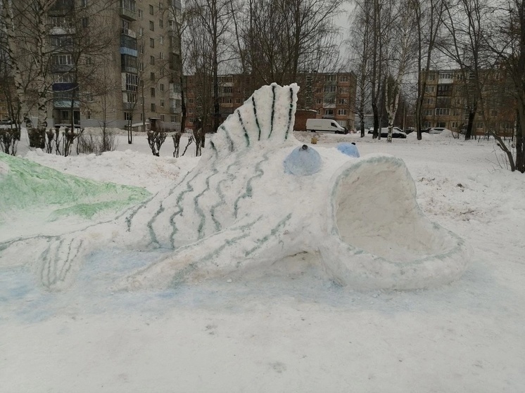 В Коряжме подвели итоги финала конкурса снежных фигур "Зимний архитектор"