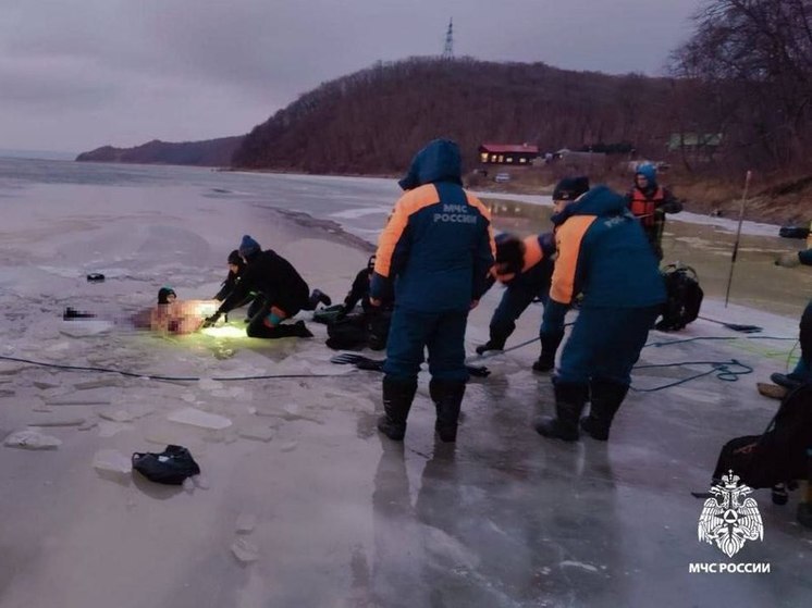 В Приморье подо льдом в машине погибли супруги