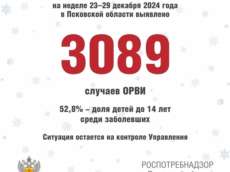 Эпидемиологическая ситуация в Псковской области: ОРВИ на подъеме
