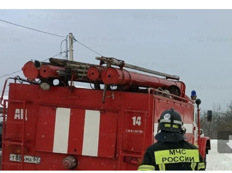 В Сафоново горел автомобиль