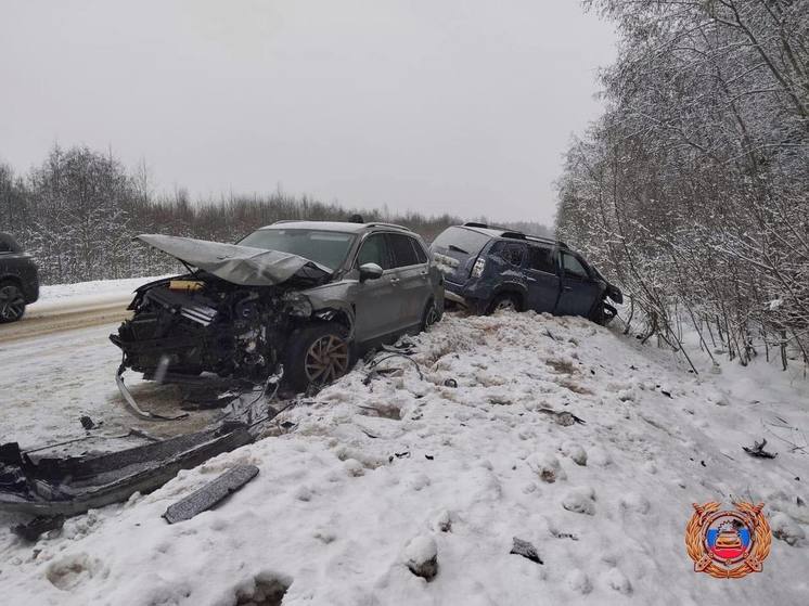  Водитель не смог удержать автомобиль в полосе: в ДТП в Тверской области пострадали трое