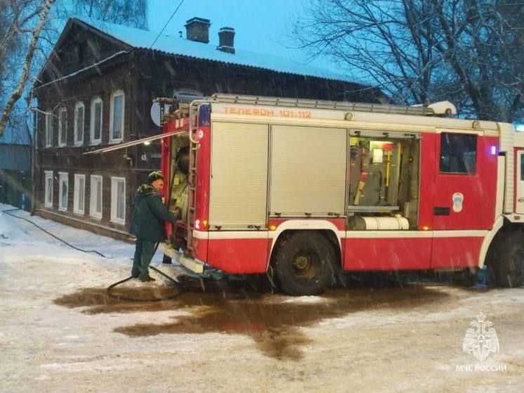 Человек пострадал при пожаре в деревне Концы Маловишерского района