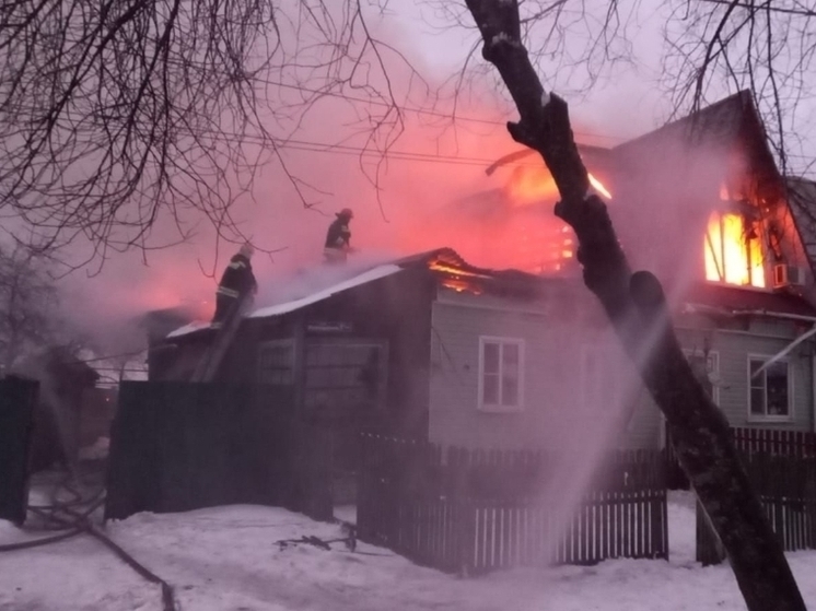 В Киржаче сгорел жилой дом