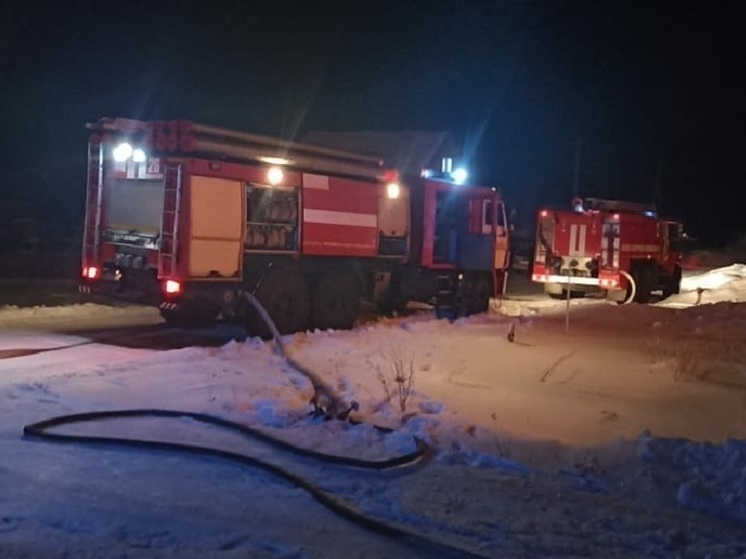 Три крупных пожара произошло в Алтайском крае утром в Рождество