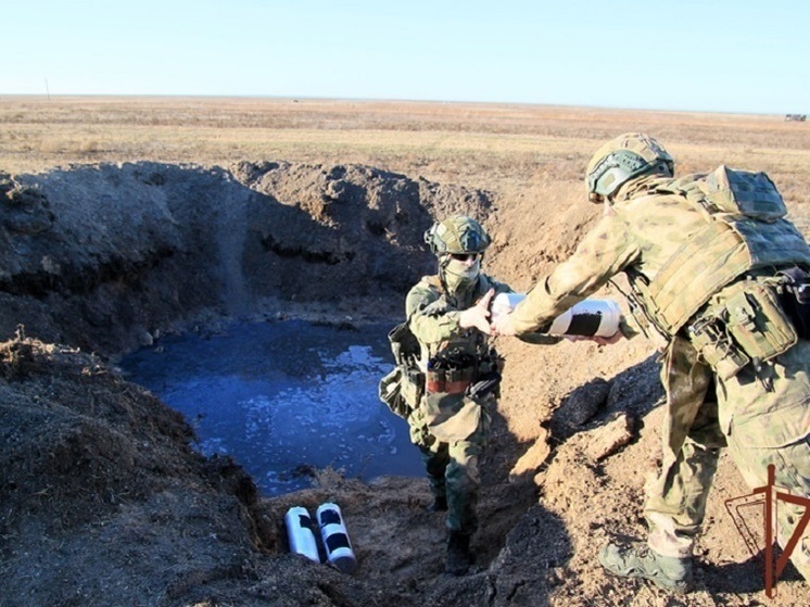 В Запорожье Росгвардия уничтожила мины и боеприпасы, изъятые у ВСУ