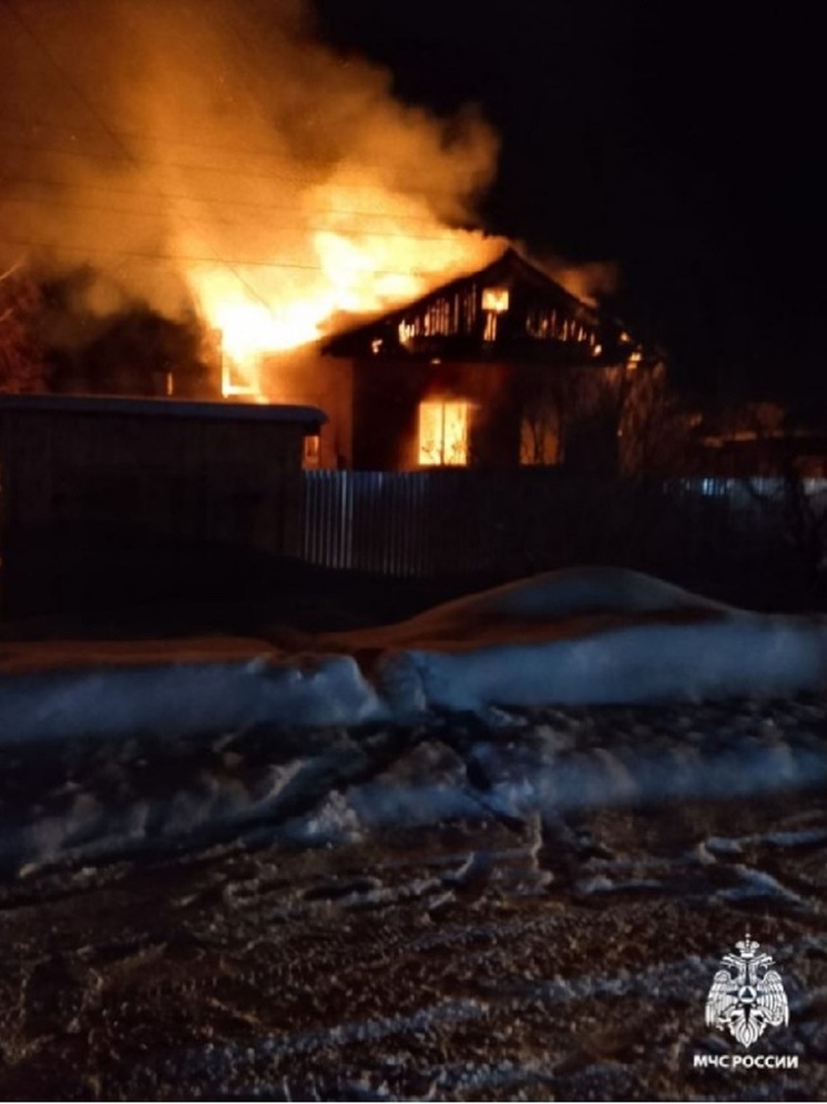В Рождество в Буе сгорел жилой дом
