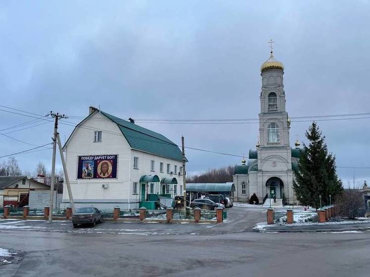 В Липецкой области установлен баннер «Победу дарует Бог!» в преддверии 2025 года