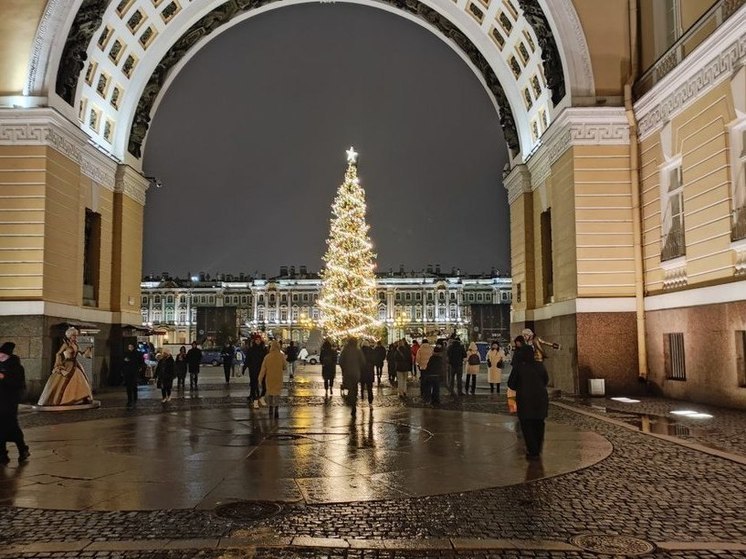 В Петербурге 9 января закрыли горку на Дворцовой