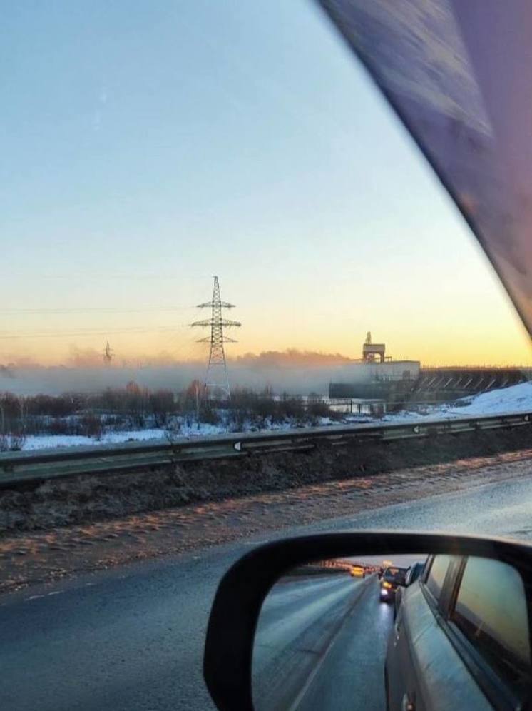 Нижегородская ГЭС загорелась при строительных работах