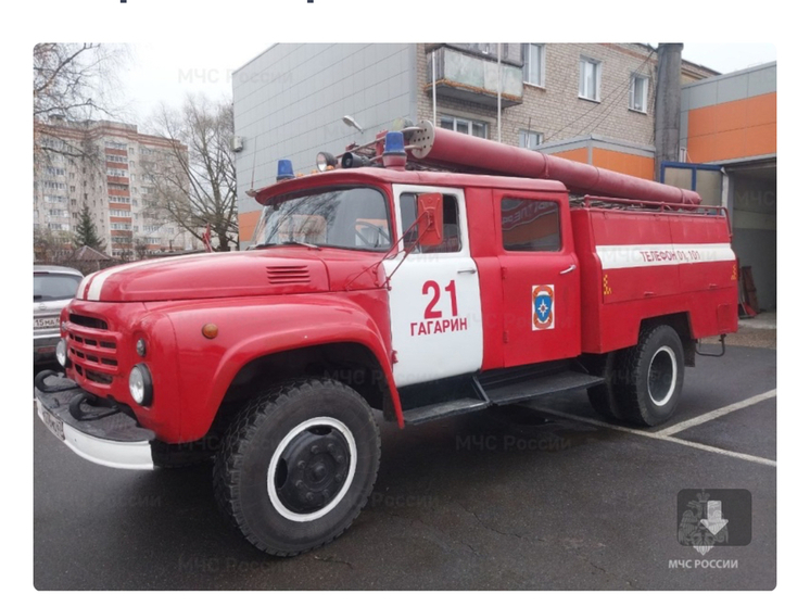 В Гагаринском районе произошло возгорание хозяйственной постройки