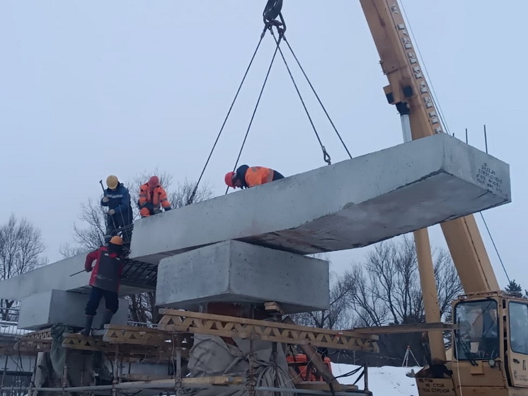 В Куженерском районе Марий Эл продолжается реконструкция моста через Немду