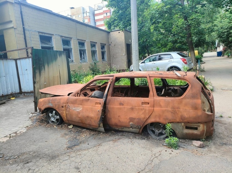 В Горловке в результате обстрела со стороны ВСУ уничтожен гражданский автомобиль