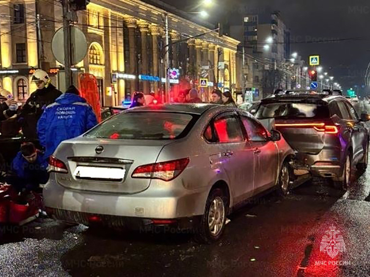 В ДТП с двумя авто в центре Калуги есть пострадавший