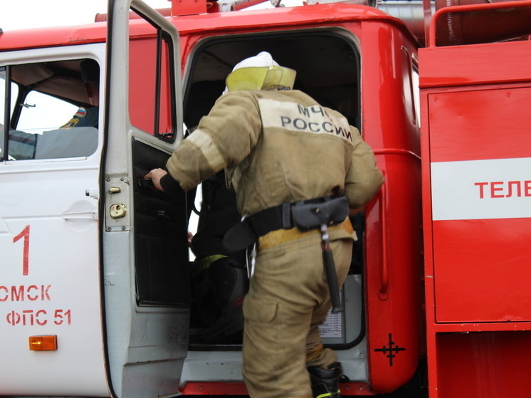 В центре Омска сгорела веранда в частном доме