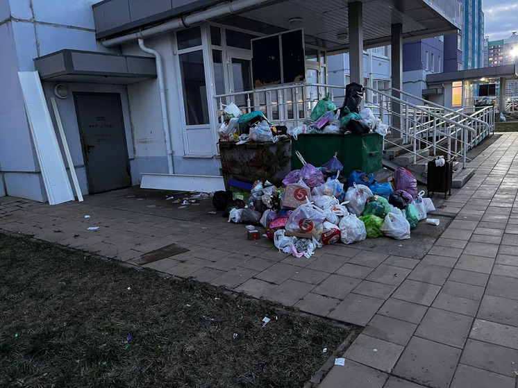 Жильцы показали забитый мусором до девятого этажа дом в Орле