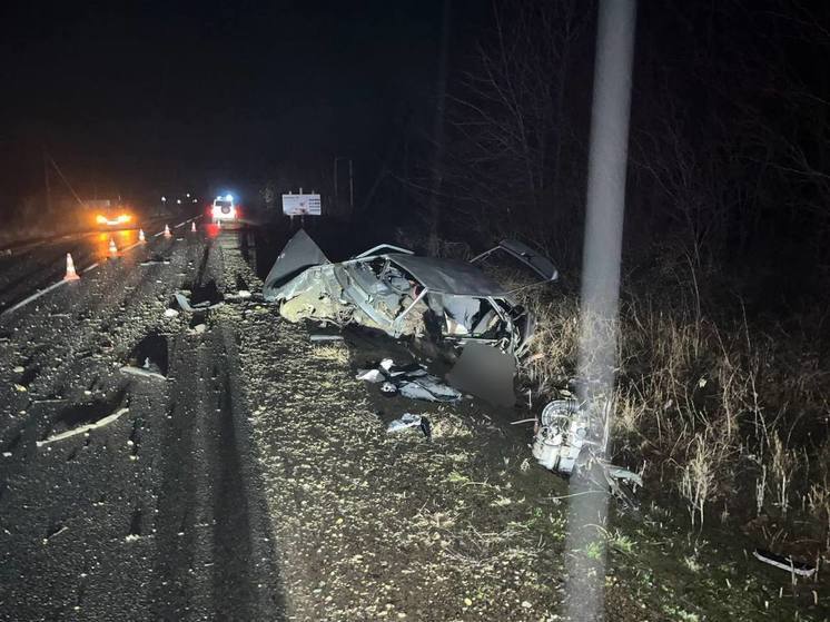 В ДТП с опрокидыванием автомобиля в Северском районе погибли водитель и два пассажира