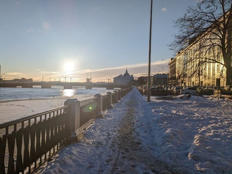 Ночью 13 января в Петербурге аномально быстро наступили морозы