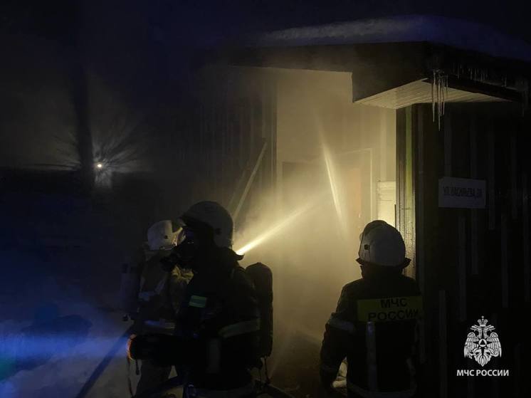 Пожар уничтожил квартиру в деревне Полищи Окуловского района