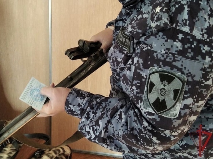 2 единицы оружия изъяли у псковичей росгвардейцы за неделю