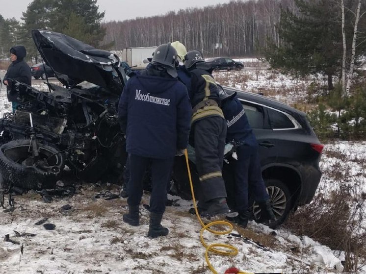 В страшной аварии под Луховицами машины разорвало на части