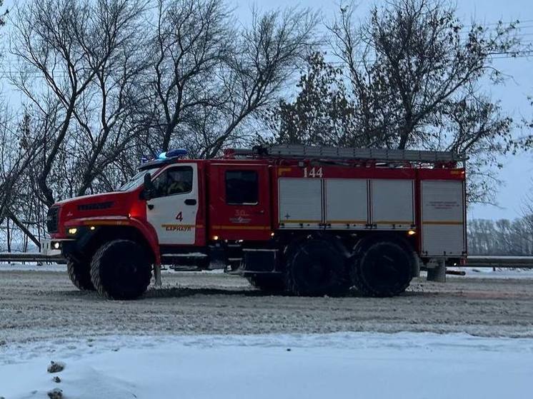 В алтайском Вавилоне произошел крупный пожар в частном доме