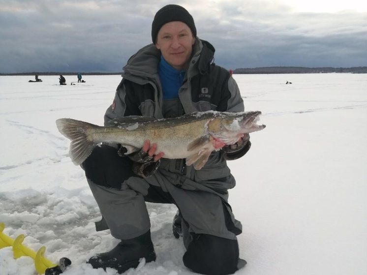 Судака на 5,4 кг с глубины 9 метров вытащил нижегородский рыбак