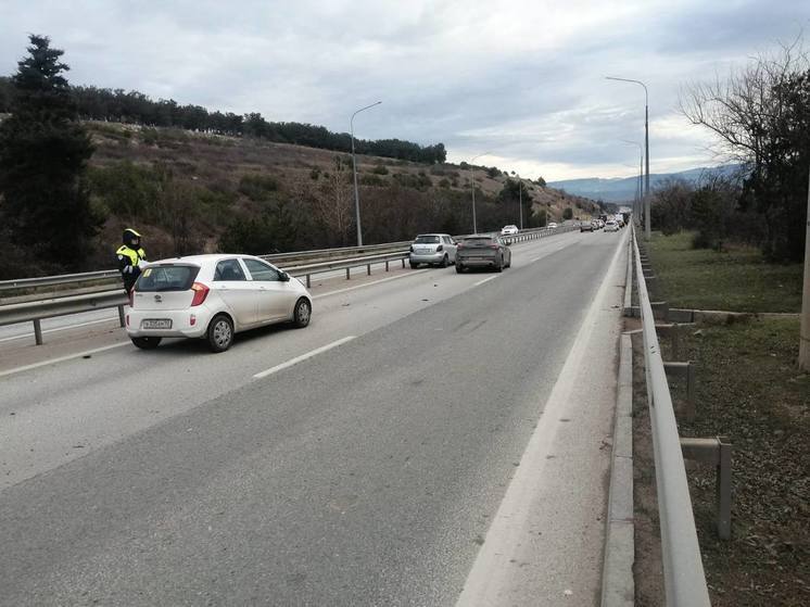 На одной дороге в Севастополе произошло две аварии