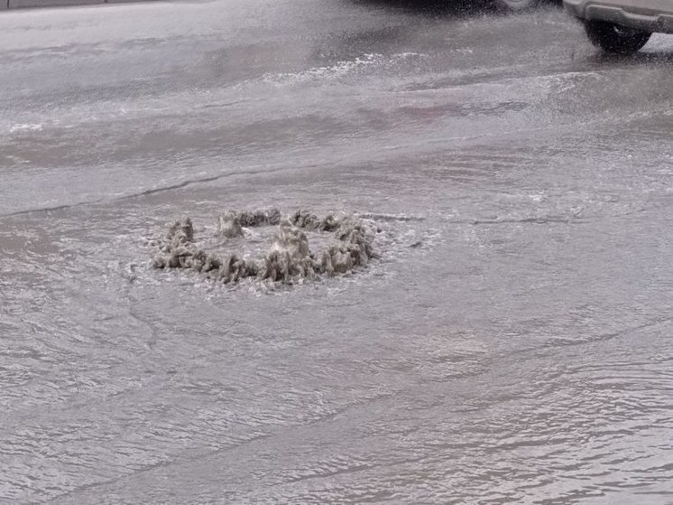 На Богатырском проспекте локализировали вытекание воды