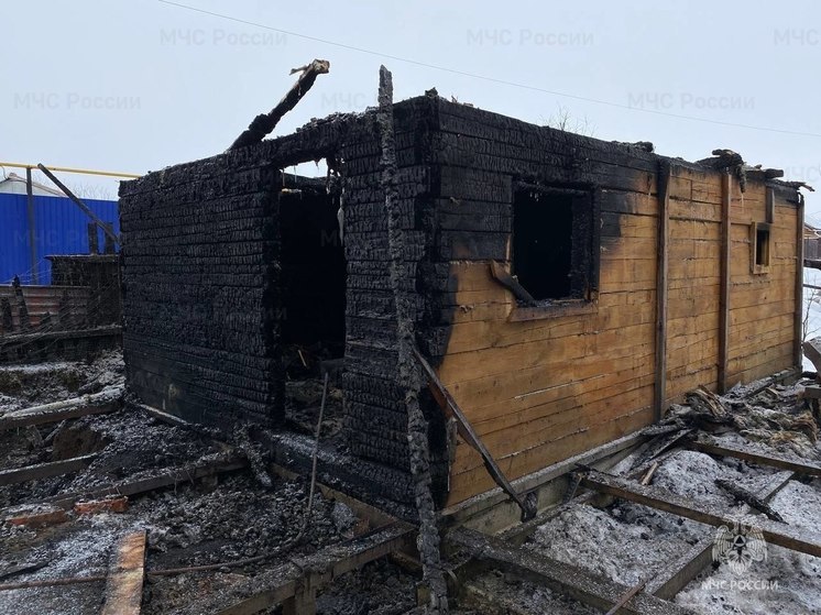 В Чебоксарском округе сгорела баня