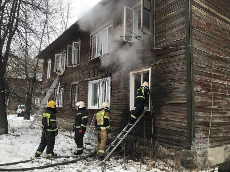 В Пензе из пожара на улице Стрелочной спасли пять человек