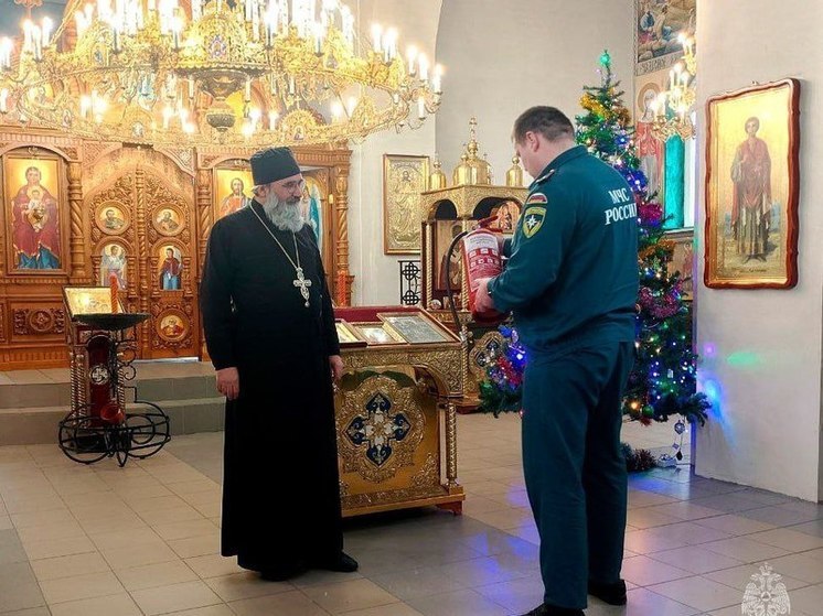 В Запорожской области МЧС проверило пожарную безопасность храмов перед Крещением