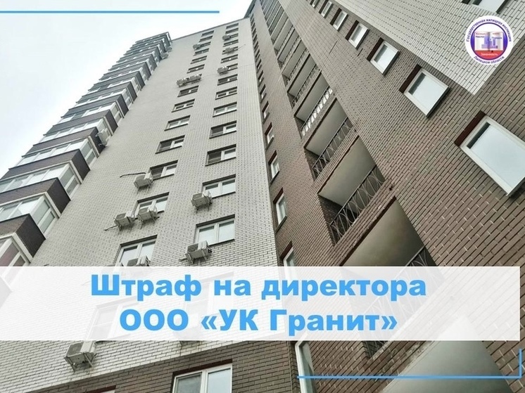 Госжилинспекция нашла нарушения в работе липецкой УК, которую наказали рублем