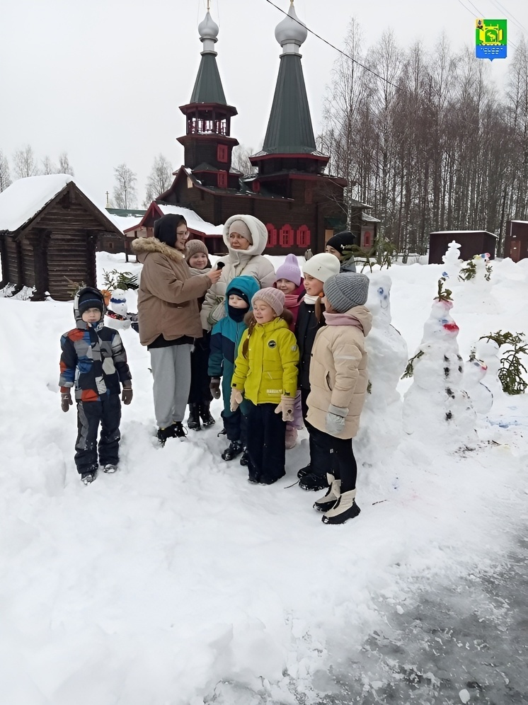 В Плесецком округе отметили день рождения Снеговика