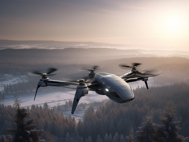 Обломки дрона рухнули на крышу многоэтажки в Смоленске