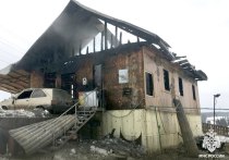 Пожар произошёл в первой половине дня в понедельник, 20 января