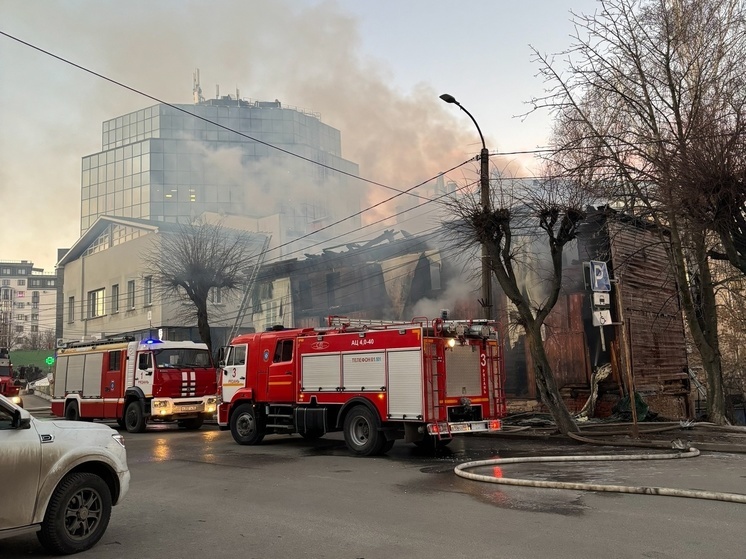 Пожар возник на улице Право-Лыбедской в Рязани утром 21 января