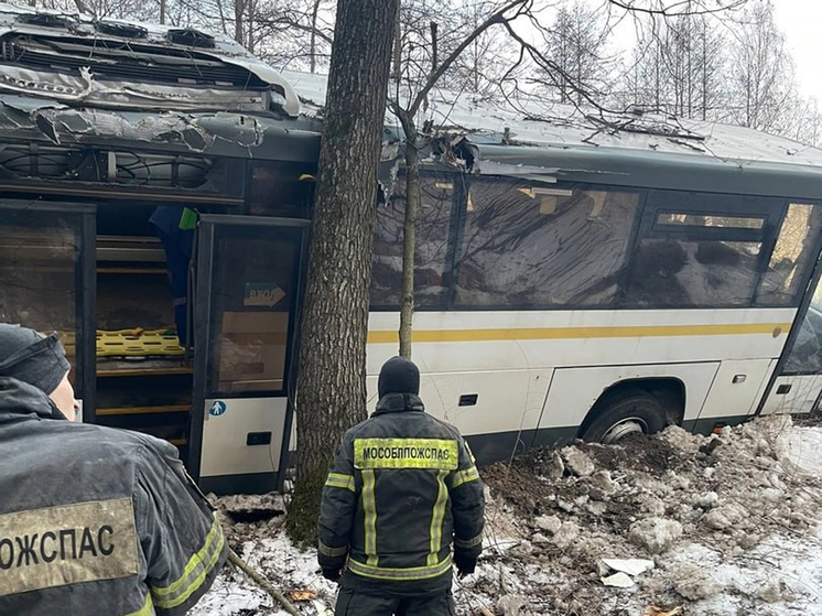 Пять человек пострадали при аварии автобуса в Подмосковье