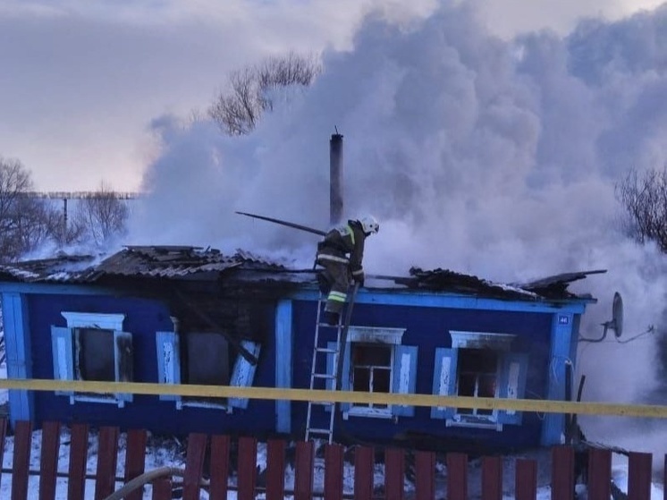 Человек погиб в горящем доме в поселке Самарской области утром 21 января