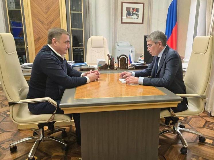 Миляев рассказал на встрече с Дюминым о ситуации в Тульской области