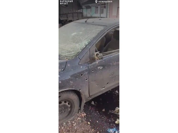 Ford Focus тульских военных уничтожен осколками в Курской области