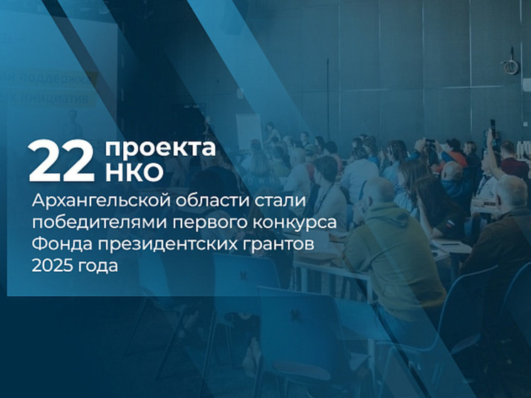 22 проекта НКО Архангельской области победили в первом конкурсе Фонда президентских грантов 2025 года